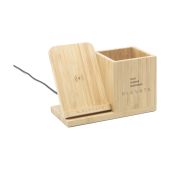 Bamboo Boss 10W draadloze oplader met penhouder