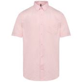 Heren Oxford overhemd korte mouwen Oxford Pale Pink 3XL