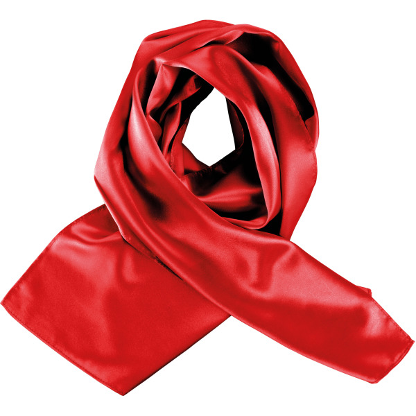 Satijnen sjaal Red One Size