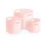 Canvas Storage Tubs - Pastel Pink - L