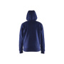 Hooded sweatshirt met rits gevoerd