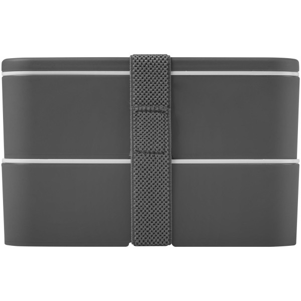 MIYO double layer lunch box - Grey/Grey/Grey