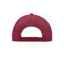 MB6118 Brushed 6 Panel Cap dieprood one size