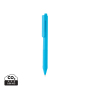 X9 solid pen with silicone grip, blue