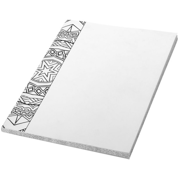 Doodle notitieboek met kleuren - Wit