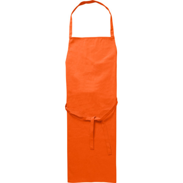 Cotton (180 gr/m²) apron Misty orange