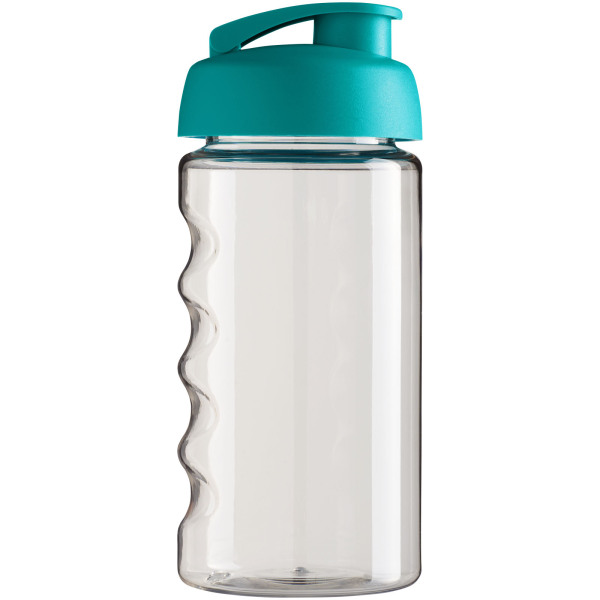 H2O Active® Bop 500 ml flip lid sport bottle - Transparent/Aqua blue