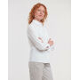 Ladies' Cotton Poplin Shirt LS - White - XS (34)