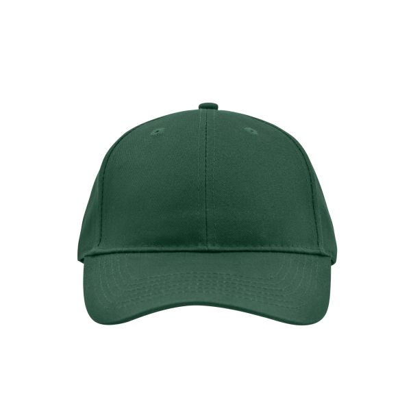 MB6118 Brushed 6 Panel Cap - dark-green - one size