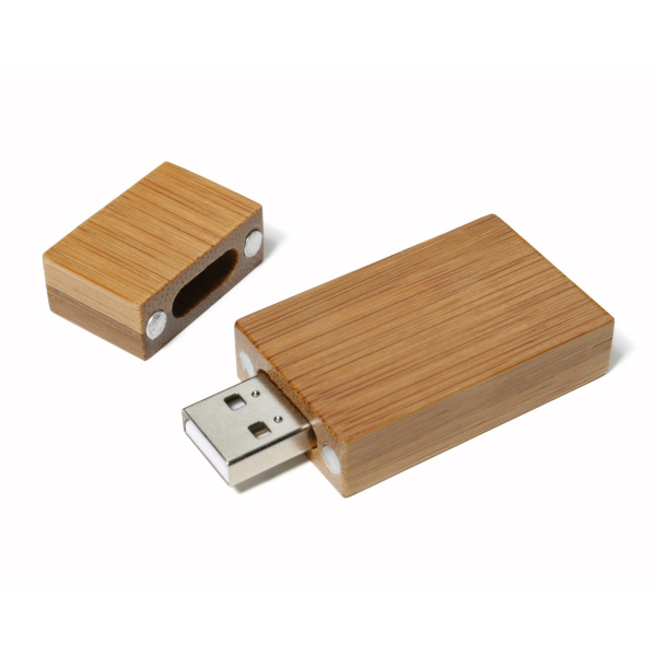 Bedrukte Bamboo USB  FlashDrive