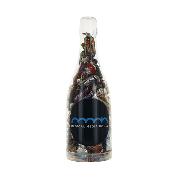 Party bottle 1000 ml gemaakt van hergebruikte pet flessen