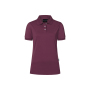 PF 6 Ladies' Workwear Polo Shirt Modern-Flair, from Sustainable Material , 51% GRS Certified Recycled Polyester / 47% Conventional Cotton / 2% Conventional Elastane - aubergine - XS