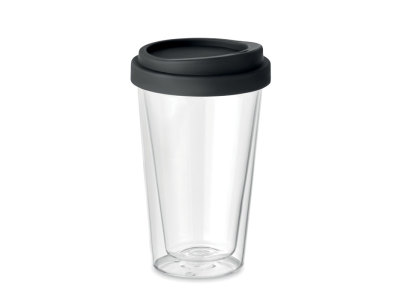 BIELO TUMBLER - Dubbelwandig glas met deksel