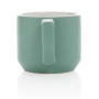 Keramische moderne mok, groen