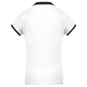 Dames-sportpolo White / Sporty Navy XL