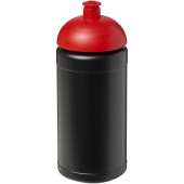 Baseline® Plus 500 ml drikkeflaske med kuppelformet låg - Ensfarvet sort/Rød
