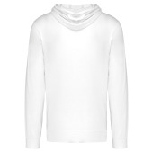 Hooded vestje van licht katoen White 3XL
