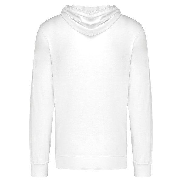 Hooded vestje in licht katoen White 3XL