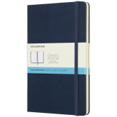 Classic L hardcover notitieboek - gestippeld - Saffier blauw