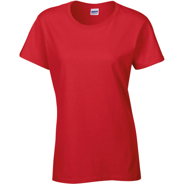 Heavy Cotton™Semi-fitted Ladies' T-shirt Red XXL