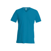 T-shirt V-hals korte mouwen Tropical Blue XL