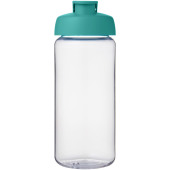 H2O Active® Octave Tritan™ 600 ml sportfles met klapdeksel - Transparant/Aqua blauw