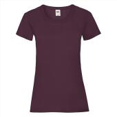 FOTL Lady-Fit Valueweight T, Burgundy, L