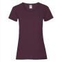 FOTL Lady-Fit Valueweight T, Burgundy, XS