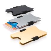 Aluminium RFID anti skimming minimalistisk etui, sort