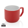 Ceramic modern mug, red