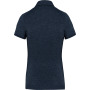 Damespolo korte mouwen van jersey French Navy Heather XXL