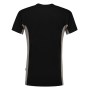 T-shirt Bicolor Borstzak 102002 Black-Grey 4XL