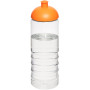 H2O Active® Treble 750 ml sportfles met koepeldeksel - Transparant/Oranje