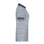 Ladies' Polo Striped - white/navy - XS