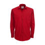 Smart LSL/men Poplin Shirt - Deep Red
