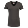 T-shirt V Hals Fitted Dames 101008 Darkgrey S
