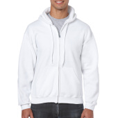 Gildan Sweater Hooded Full Zip HeavyBlend for him 000 white 3XL