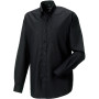 Mens' Long Sleeve Easy Care Oxford Shirt Black 4XL