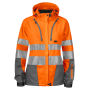 6423 Functional Jacket HV Lady Orange/Grey 3XL
