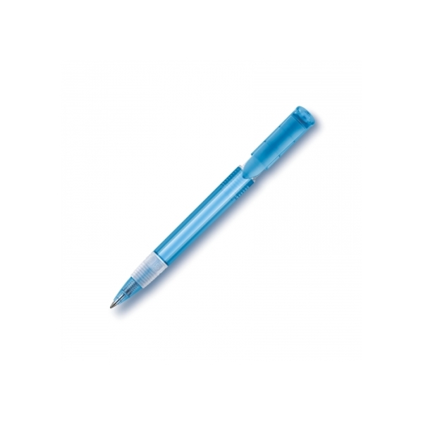 Balpen S40 Grip Clear transparant - Transparant Blauw
