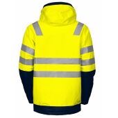 6418 PADDED JACKET BLUE/YELLOW HV XS