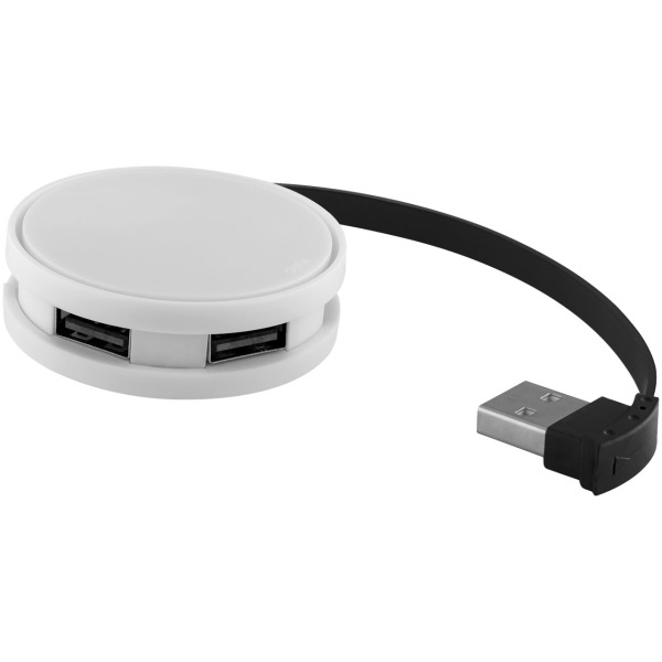 Round 4-portars USB-hubb