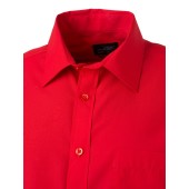 Men's Shirt Shortsleeve Poplin - tomato - 4XL