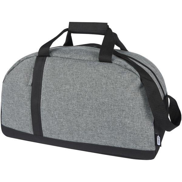 Reclaim GRS recycled two-tone sport duffel bag 21L - Solid black/Heather grey