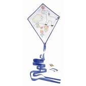 ARTISTIC - Vlieger om te kleuren blauw, wit