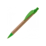 Bamboo pen with plastic leafclip - Light Green