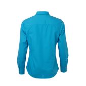 Ladies' Shirt Longsleeve Poplin - turquoise - L