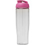 H2O Active® Tempo 700 ml sportfles met flipcapdeksel - Transparant/Roze