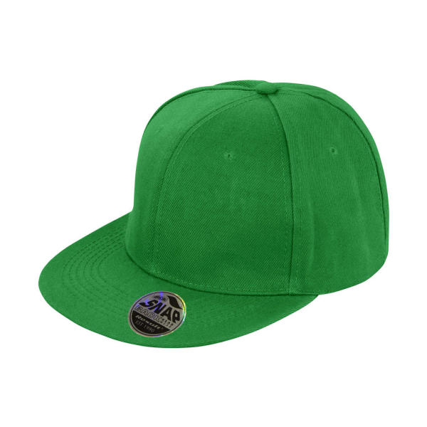 Bronx Original Flat Peak Snap Back Cap - Emerald - One Size