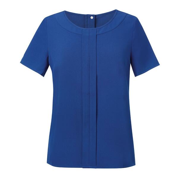 Ladies Verona Short Sleeve Shirt, Royal Blue, 12, Brook Taverner